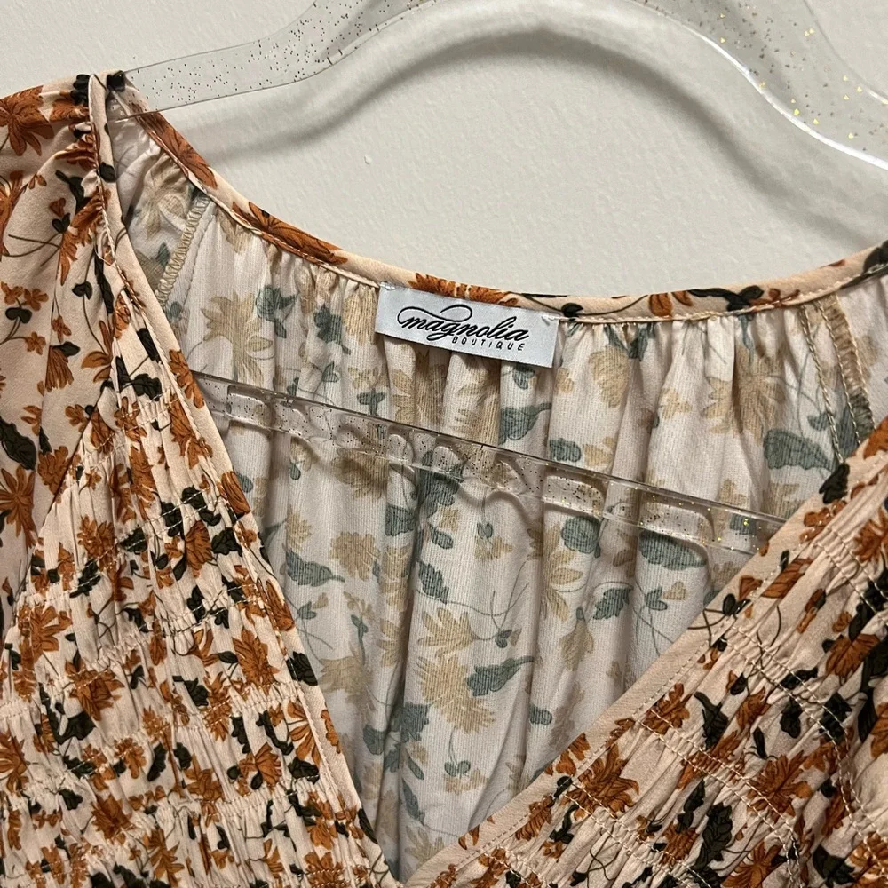 Fall Floral Dress - Picture 3 of 4